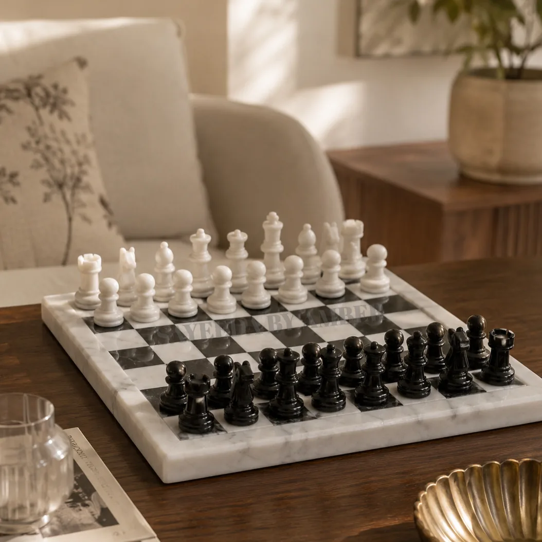 Shatranj marble chess set